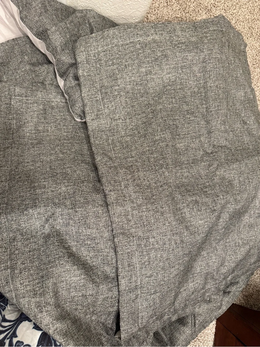 Gray Quilted Comforter & Shams- Camper Queen